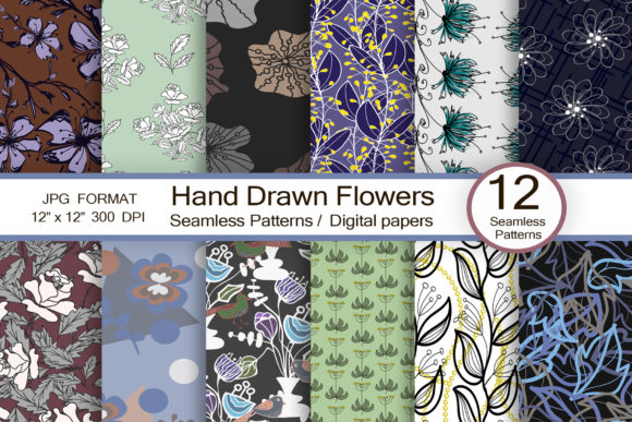 Download Hand Drawn Flowers Designs, Scrapbook - Premium Resources