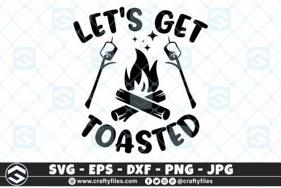 Download Let's Get Taosted Campfire Camping SVG - Campfire Collection