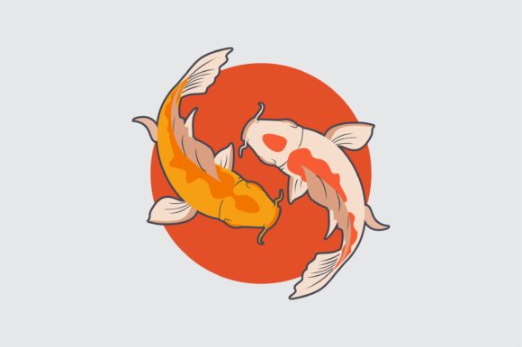 Download Japanese Koi Fish Illustration Vector - Fish illustration Collection
