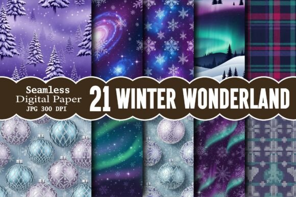 Download Winter Wonderland Seamless Patterns - Premium Resources