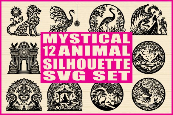 Download Mystical Animal Silhouette SVG Set - Silhouette Collection